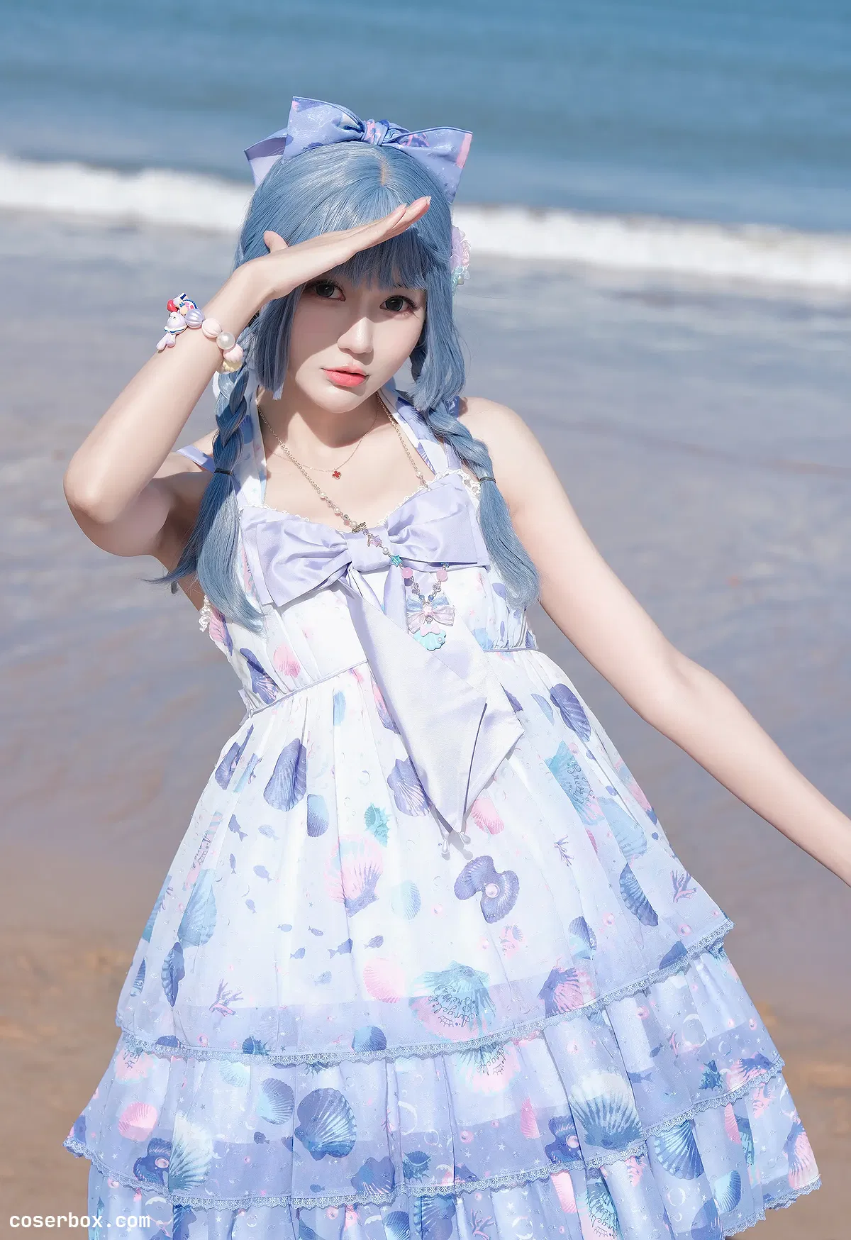 彩芸_Nebula NO.001 渐变贝壳白紫 - 1