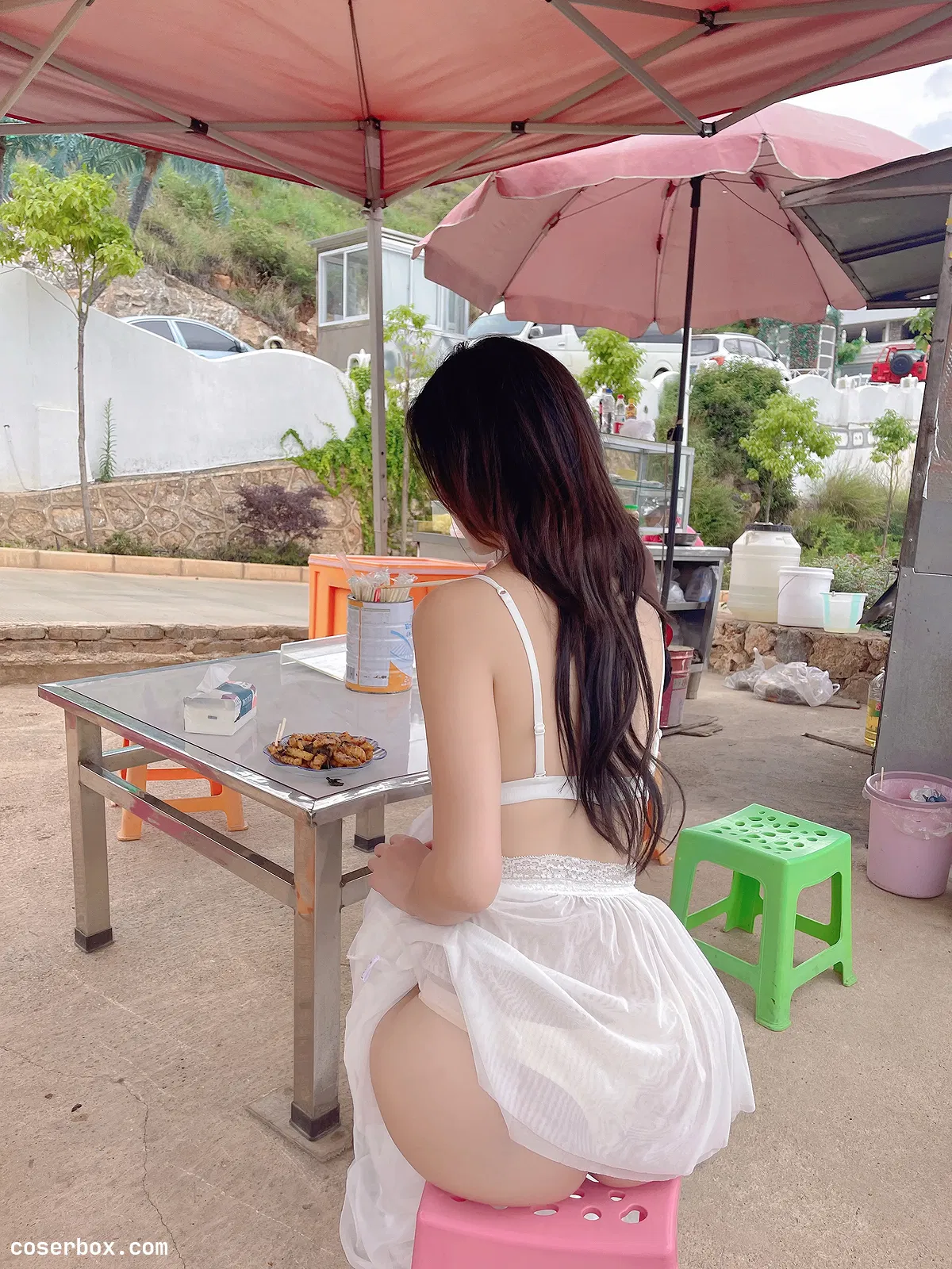 就是阿朱啊 NO.030 撩开裙子 - 1