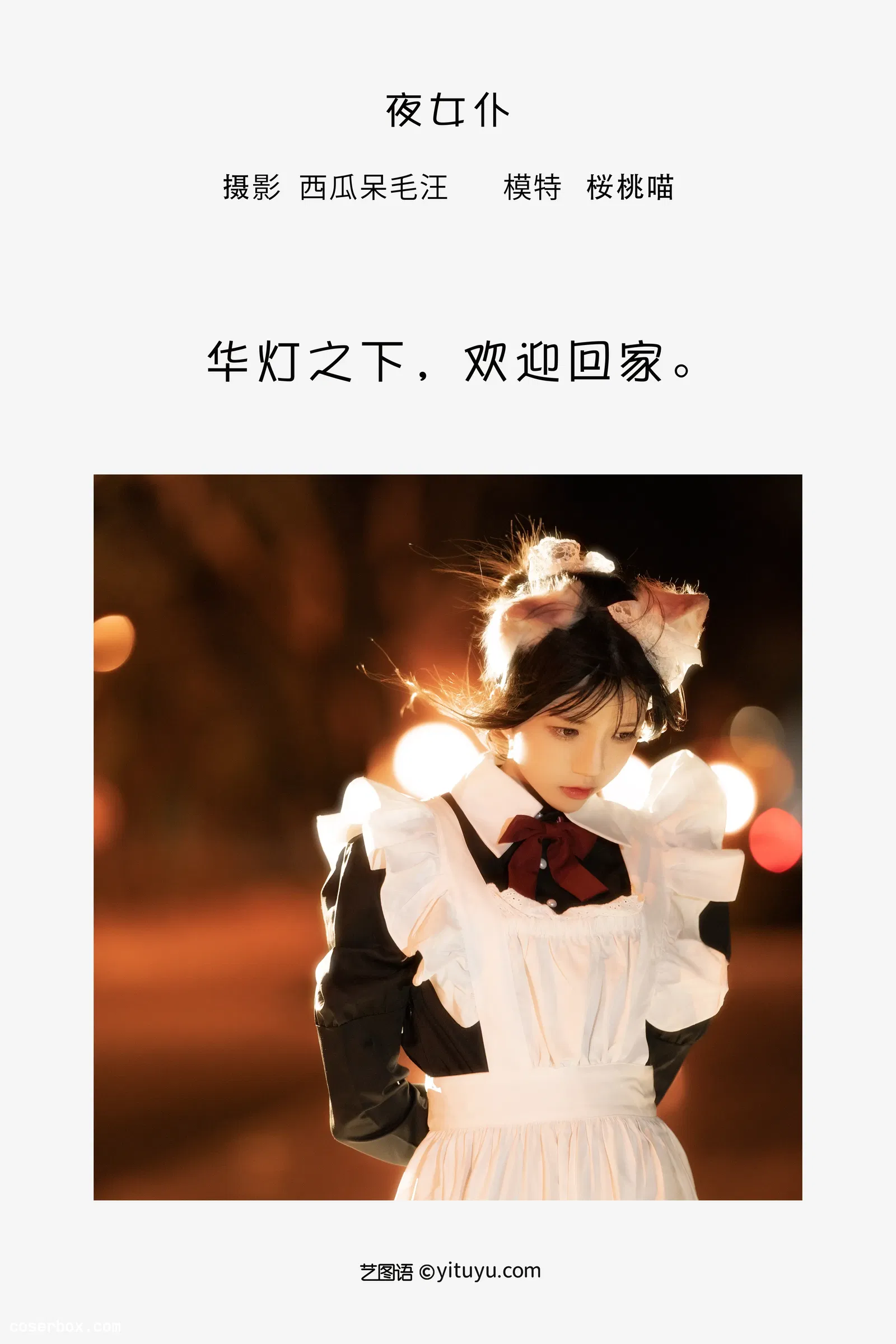 [YITUYU艺图语] 2022.05.19 NO.1327 夜女仆 桜桃喵 [20P-236MB]