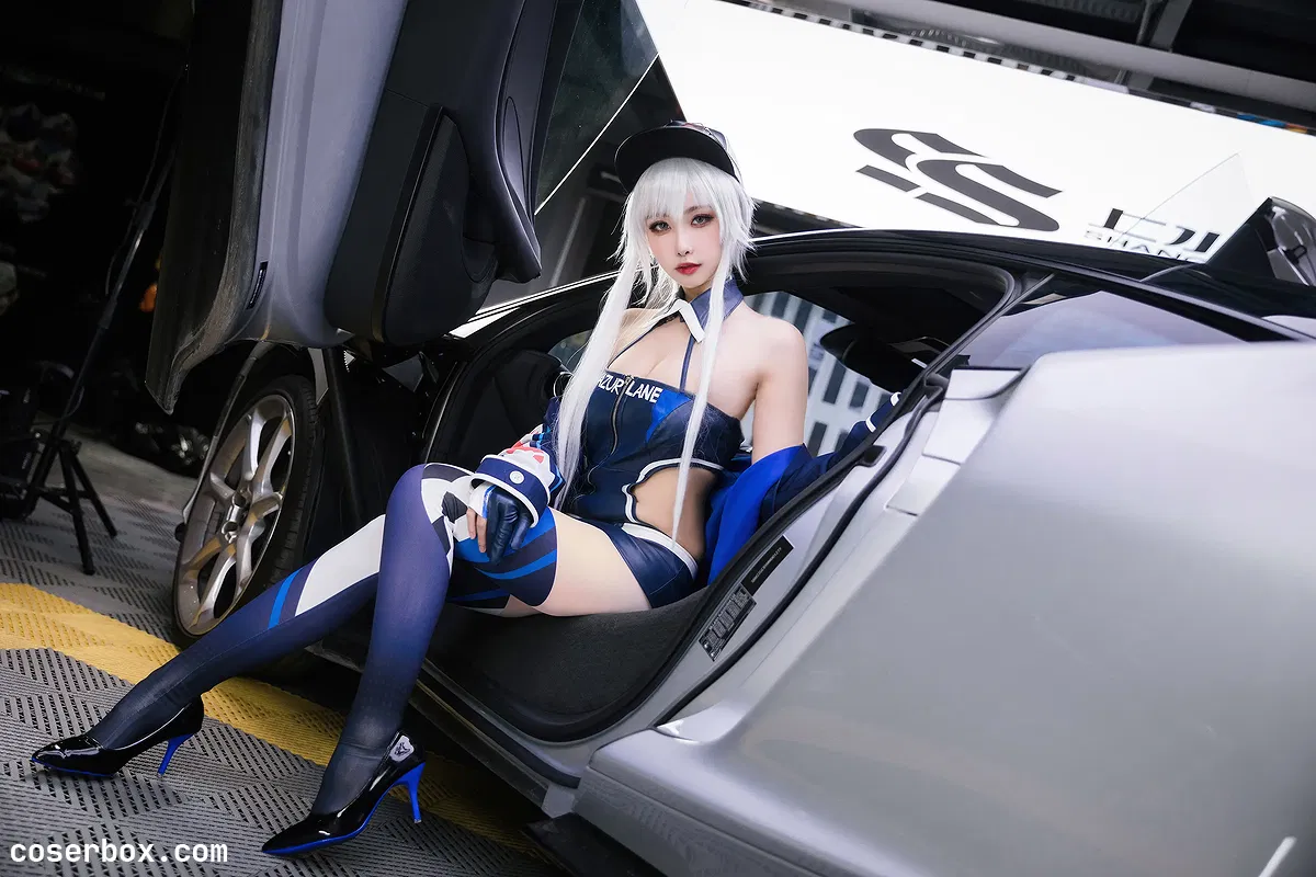 Momoko葵葵 NO.038碧蓝航线 – 欧根赛车女郎 - 2