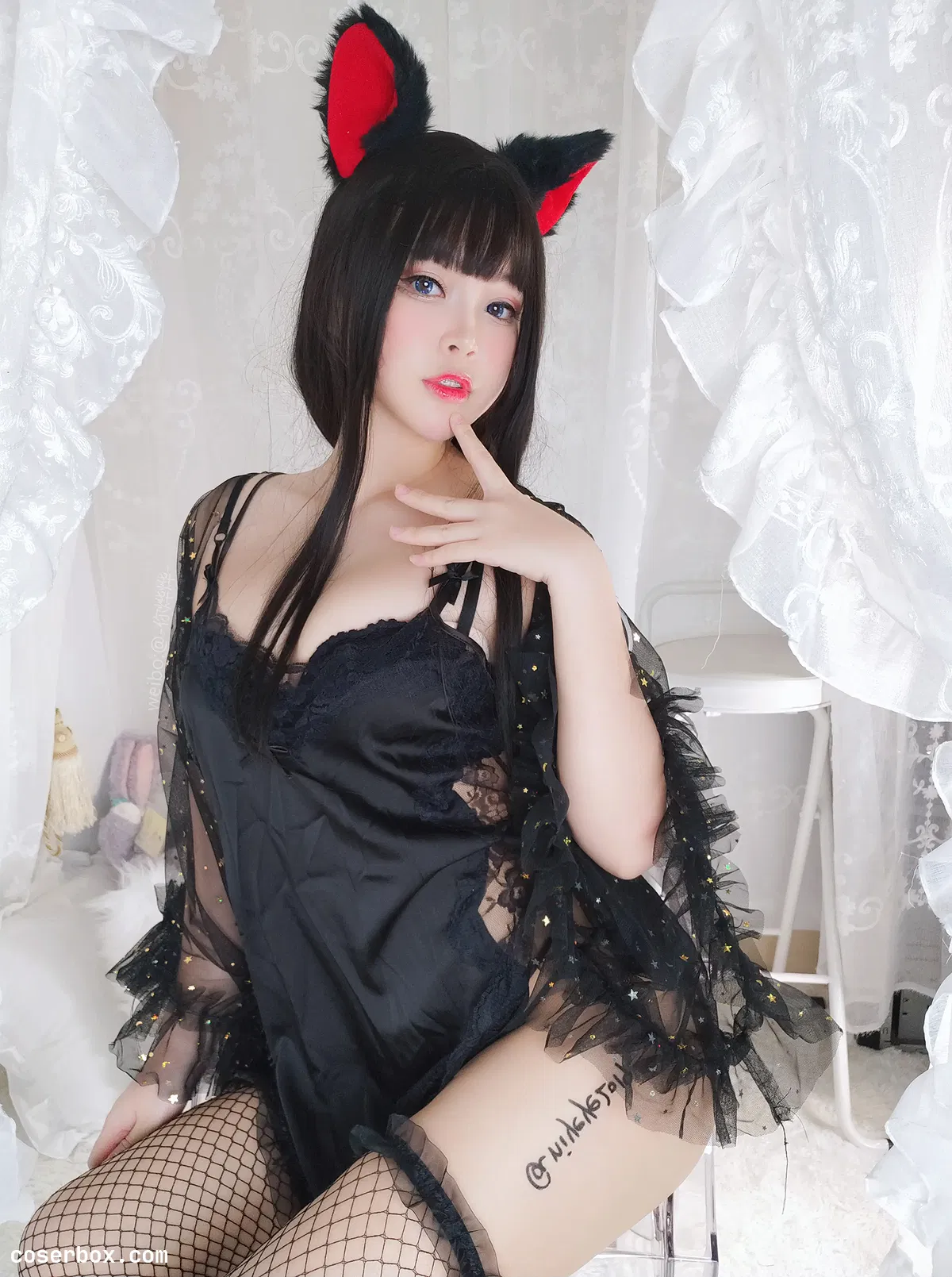 白烨 NO.058 黑系猫咪少女 - 2