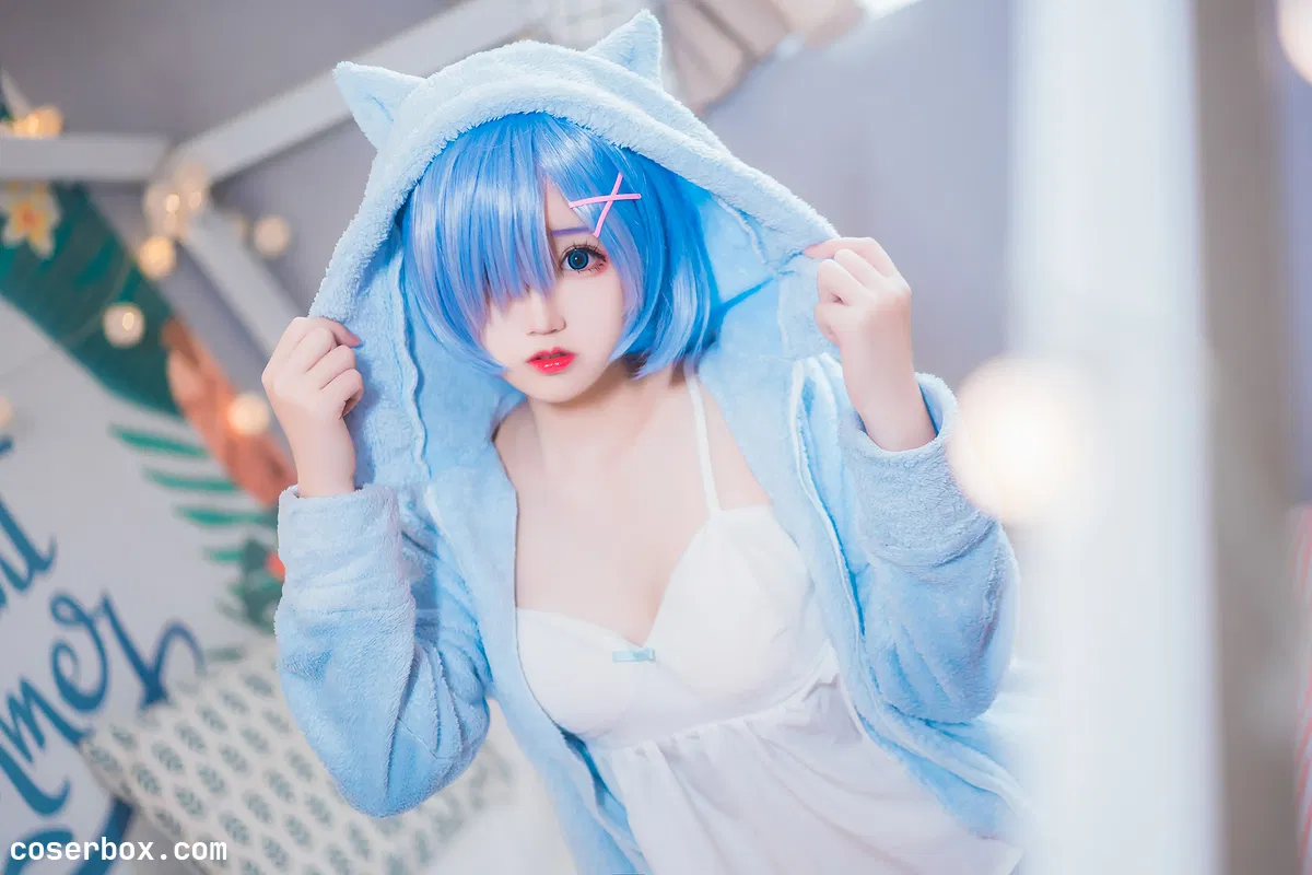 猫君君_MaoJun 2023.11.12 雷姆猫耳睡衣 - 1