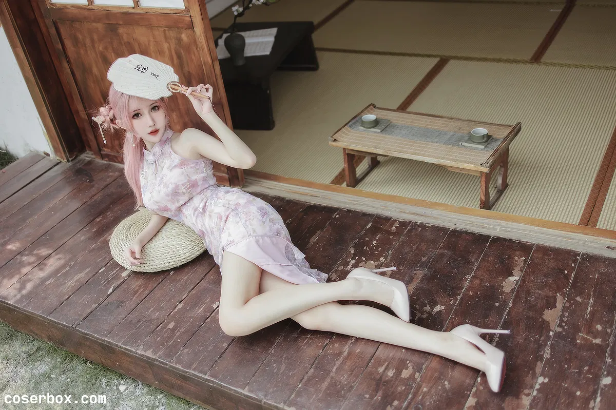 仙女月 2023.11.19 粉色旗袍 - 2