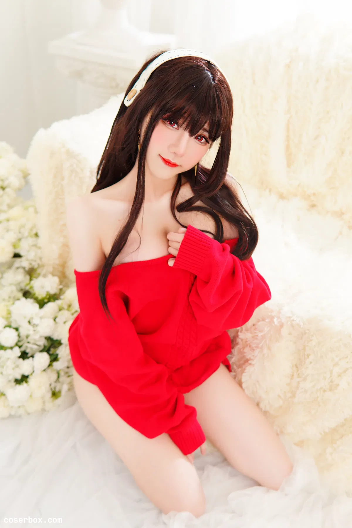 Sally Dorasnow 2023.12.04 Yor Forger Red Sweater 福杰约尔 红色毛衣 - 1