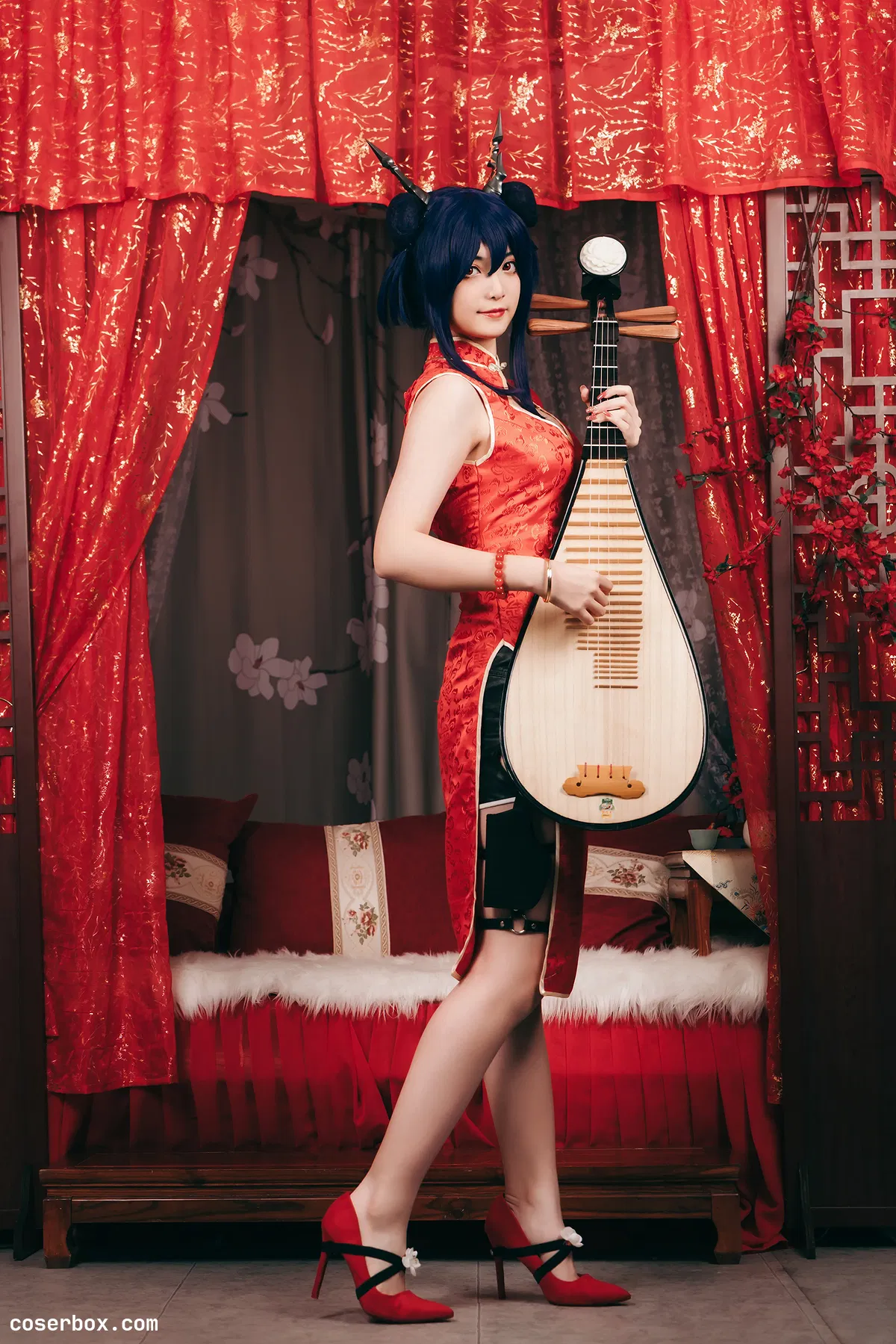 许枳 2023.12.11 陈的红色旗袍 - 2