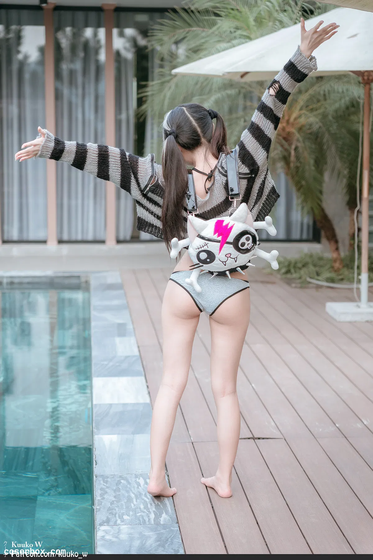 Kuukow 2023.12.12 Grey Bikini 灰色比基尼