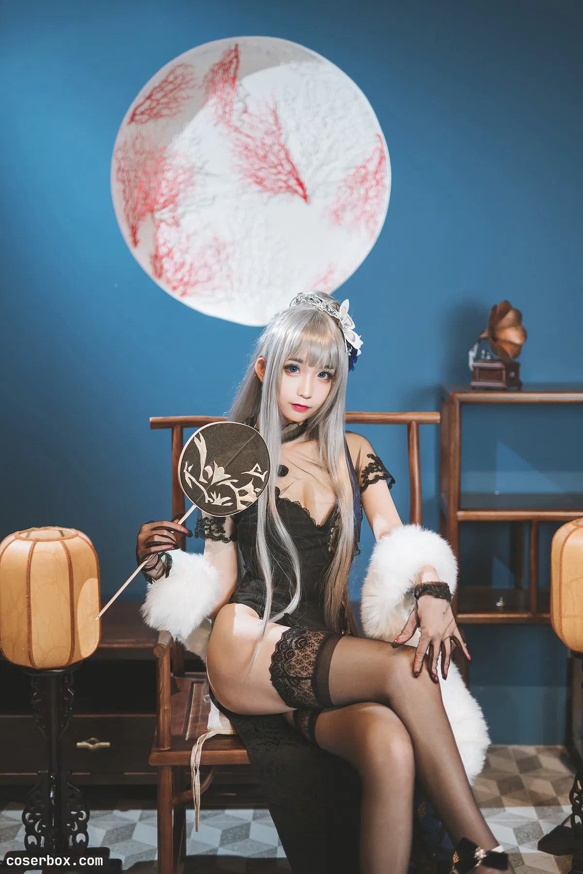 蠢沫沫AI 2023.12.15 路易九世旗袍 - 1