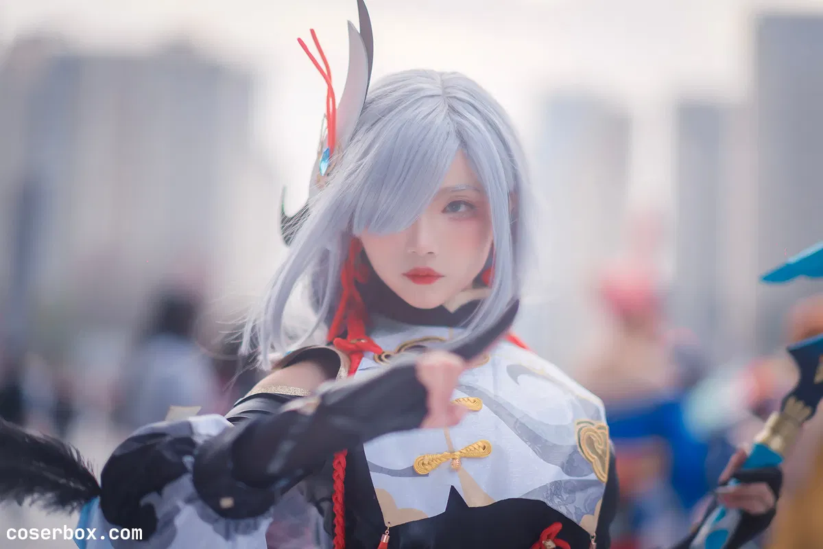 凰儿 2023.12.28 申鹤场照第一套 + 莫娜 - 1