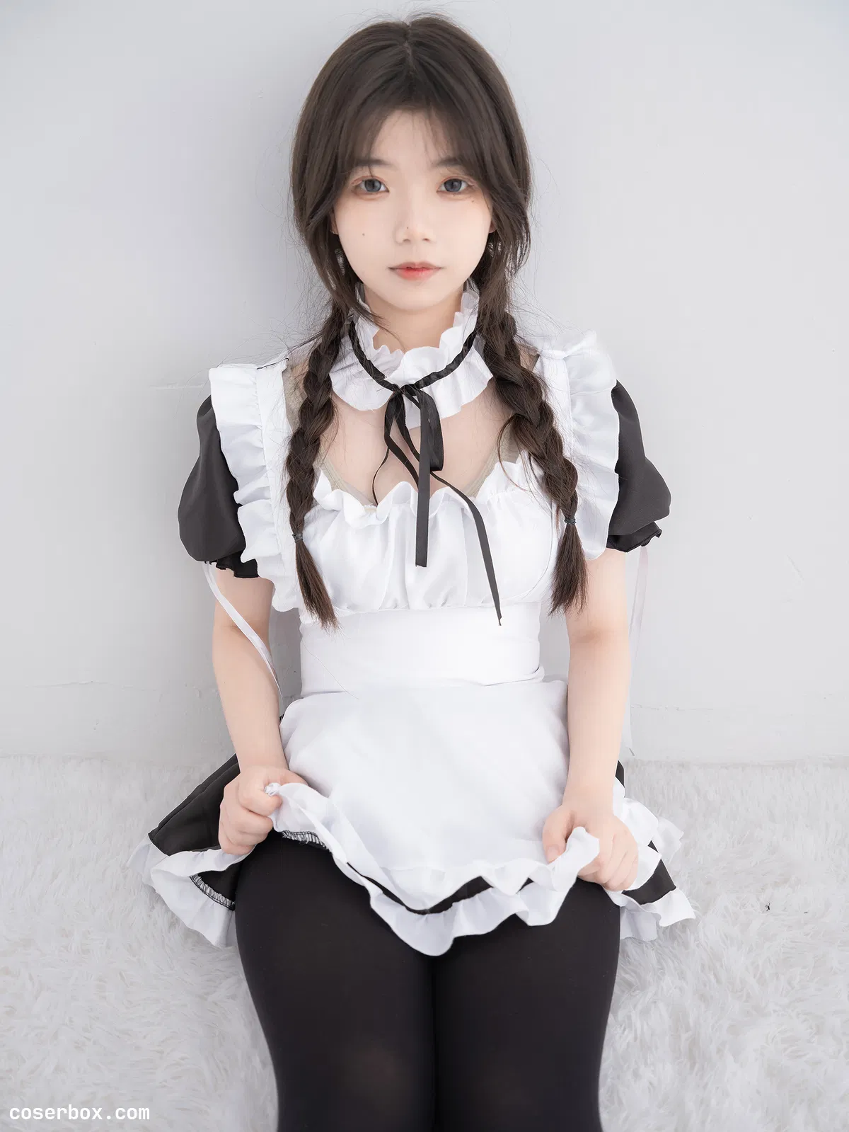 紧急企划 2024.01.05 内部 奶昔 黑丝女仆 - 1