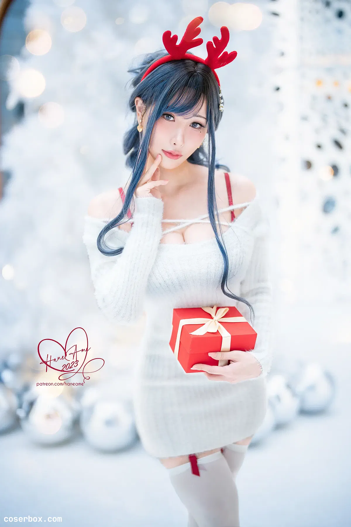 雨波 2024.02.06 Original 2023 White Christmas Moose Onesan 白色圣诞驼鹿欧尼桑 - 1