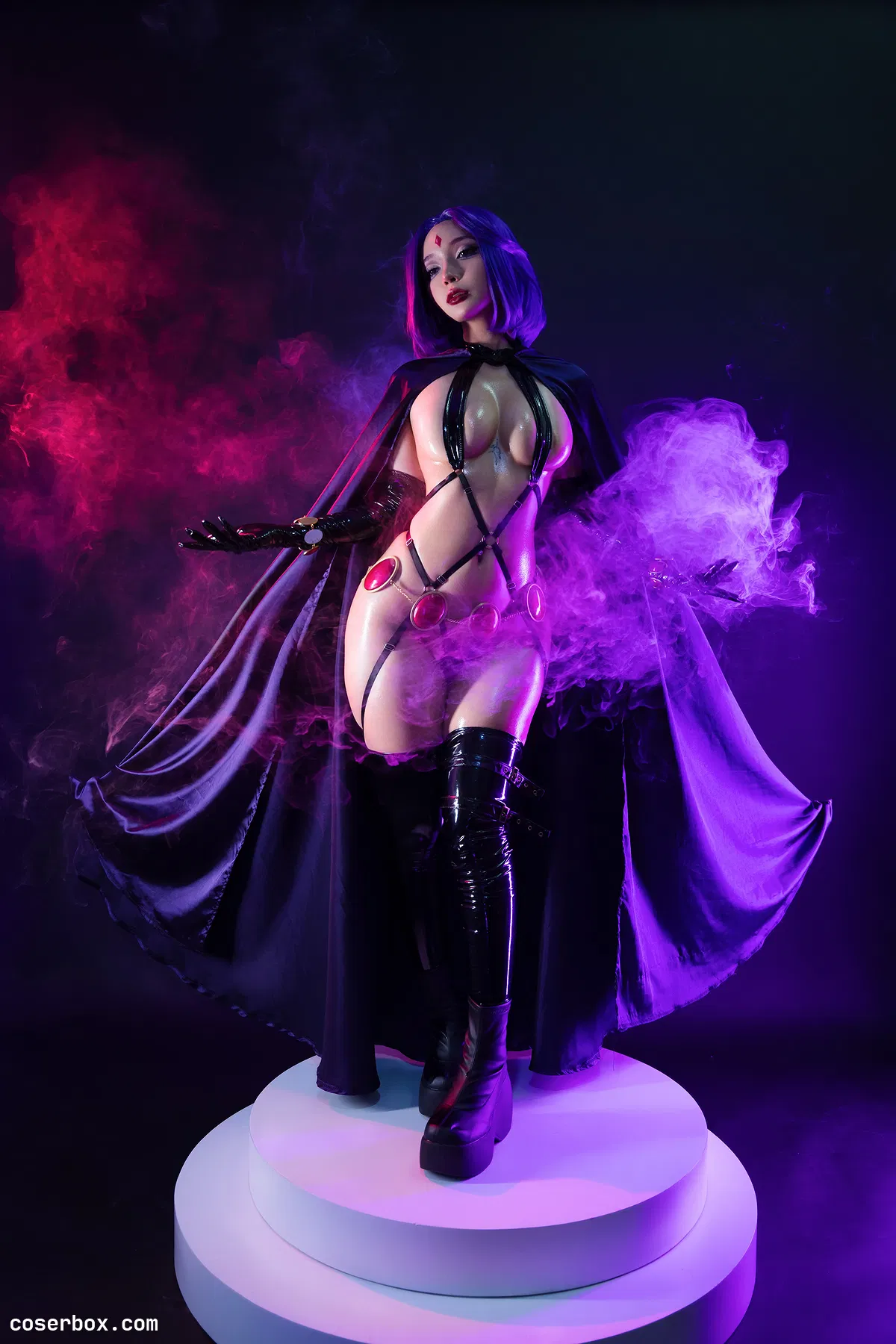 Umeko J 2024.03.01 Raven Latex Lingerie 乌鸦乳胶同人 - 2