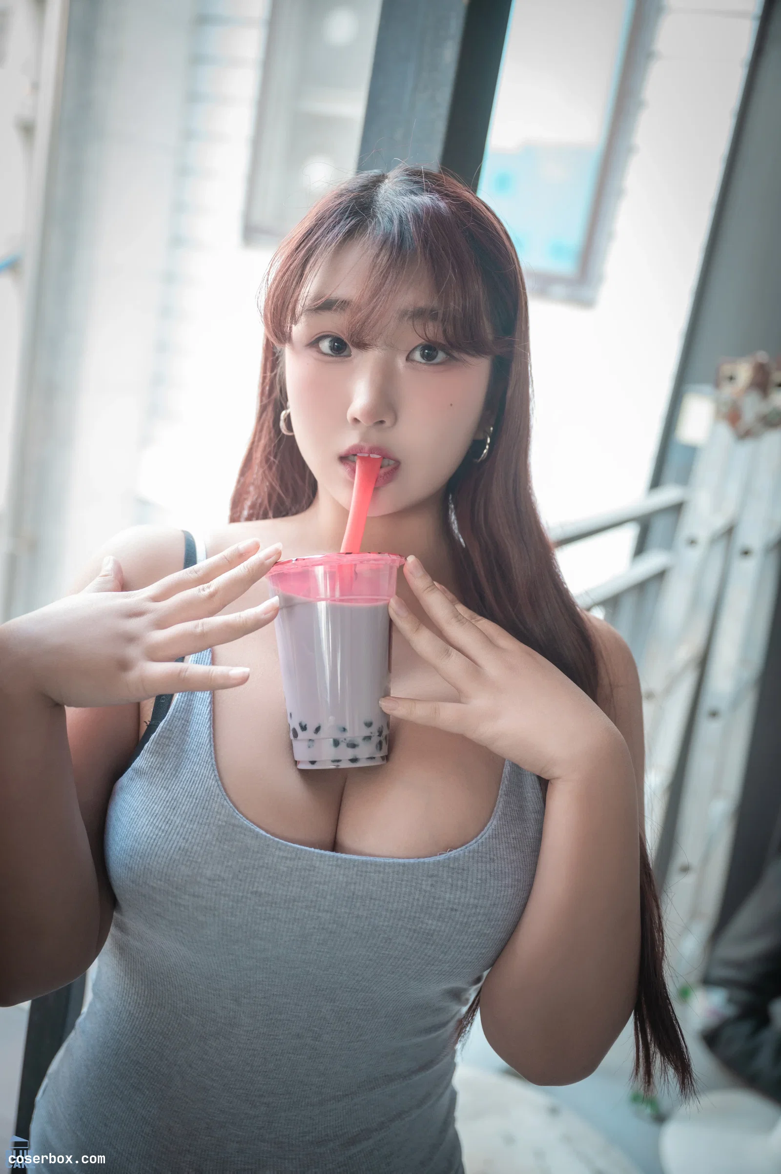 BlueCake NO.057 Ggubbu Bubble Tea Challenge [129P 1.34GB]