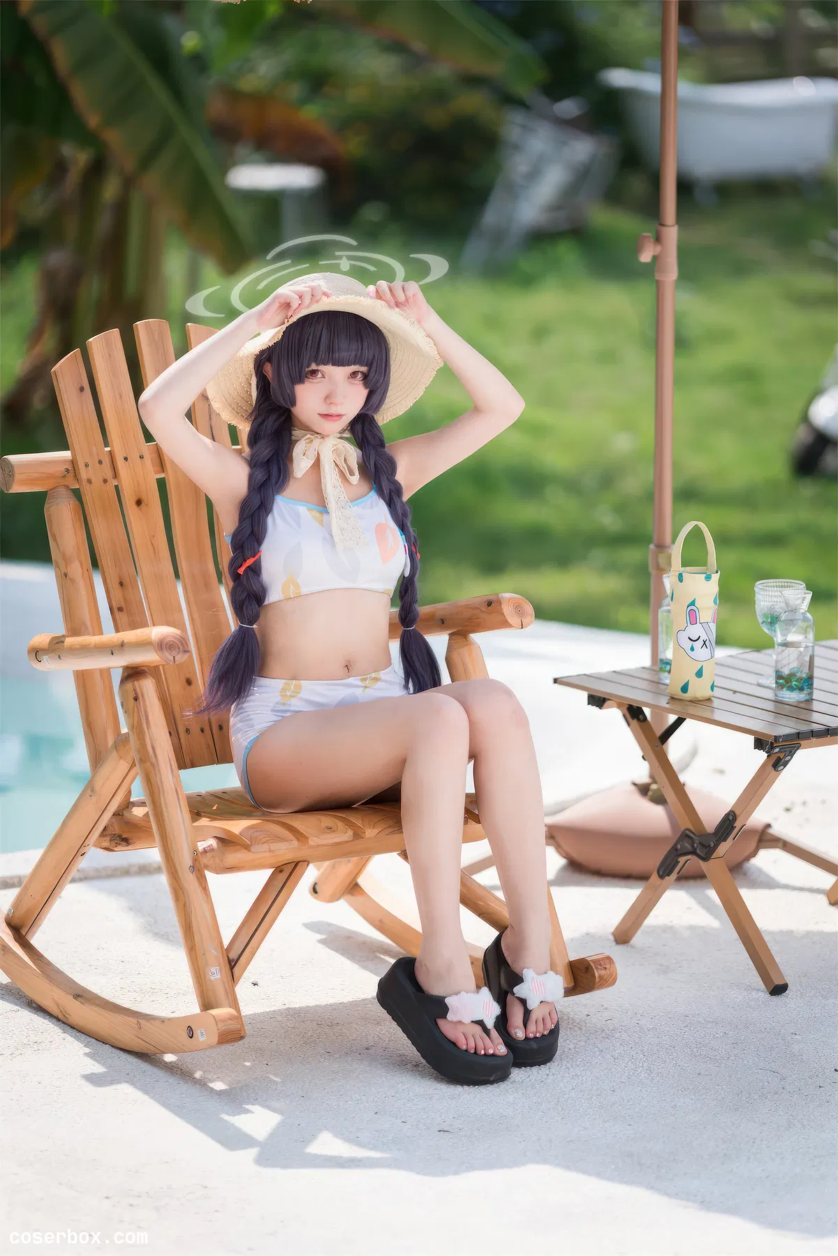 花铃 2024.04.19 碧蓝档案 美游泳装 - 1