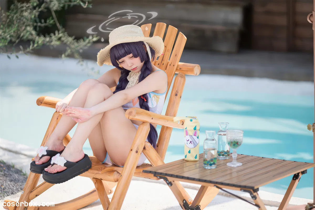 花铃 2024.04.19 碧蓝档案 美游泳装 - 2