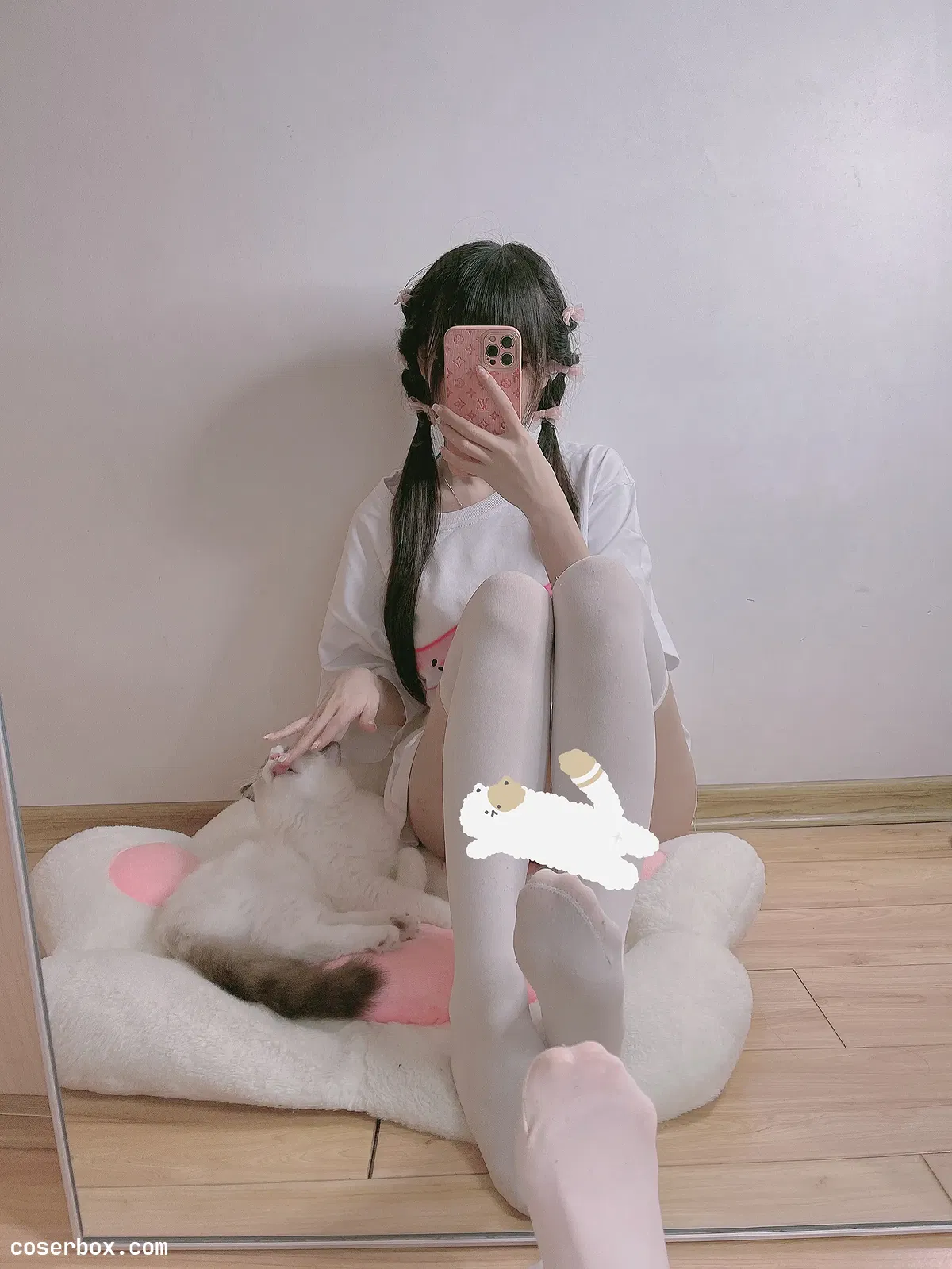 miko酱ww 2024.06.28 自拍系列mikoの白丝01 - 1