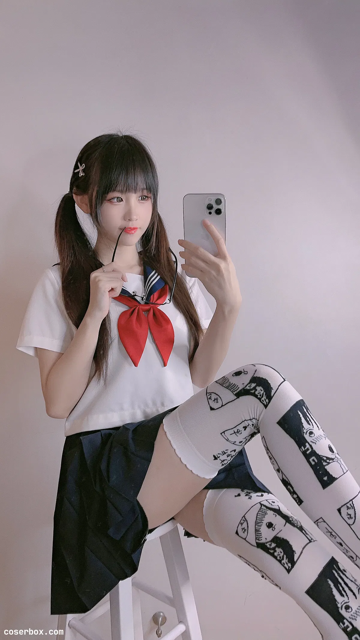 miko酱ww 2024.06.30 自拍系列mikoの白丝 - 1