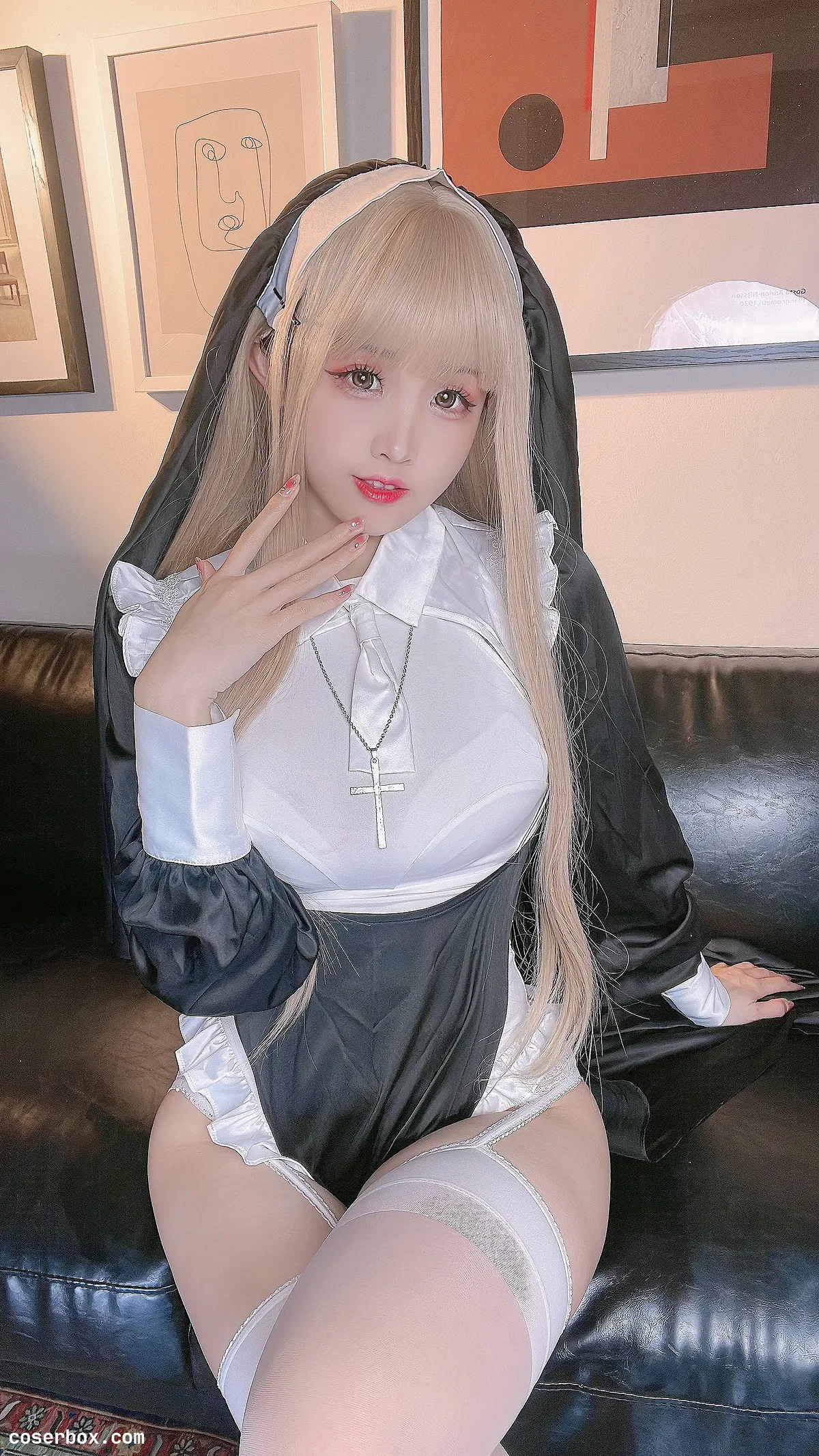 miko酱ww 2024.07.16 自拍系列mikoの白丝 - 2