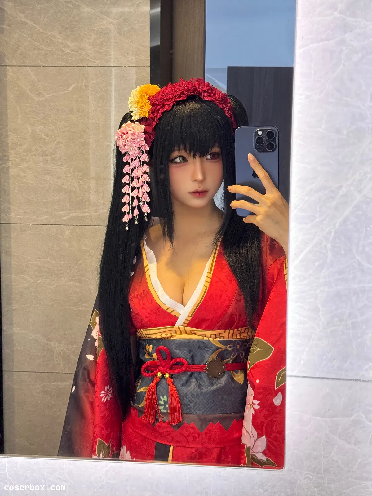 蠢沫沫 2024.08.31 狂三和服cos - 1