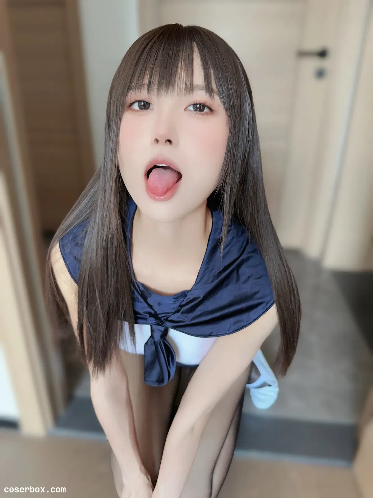 布丁大法2024.08.28 蓝色连体泳衣 - 2