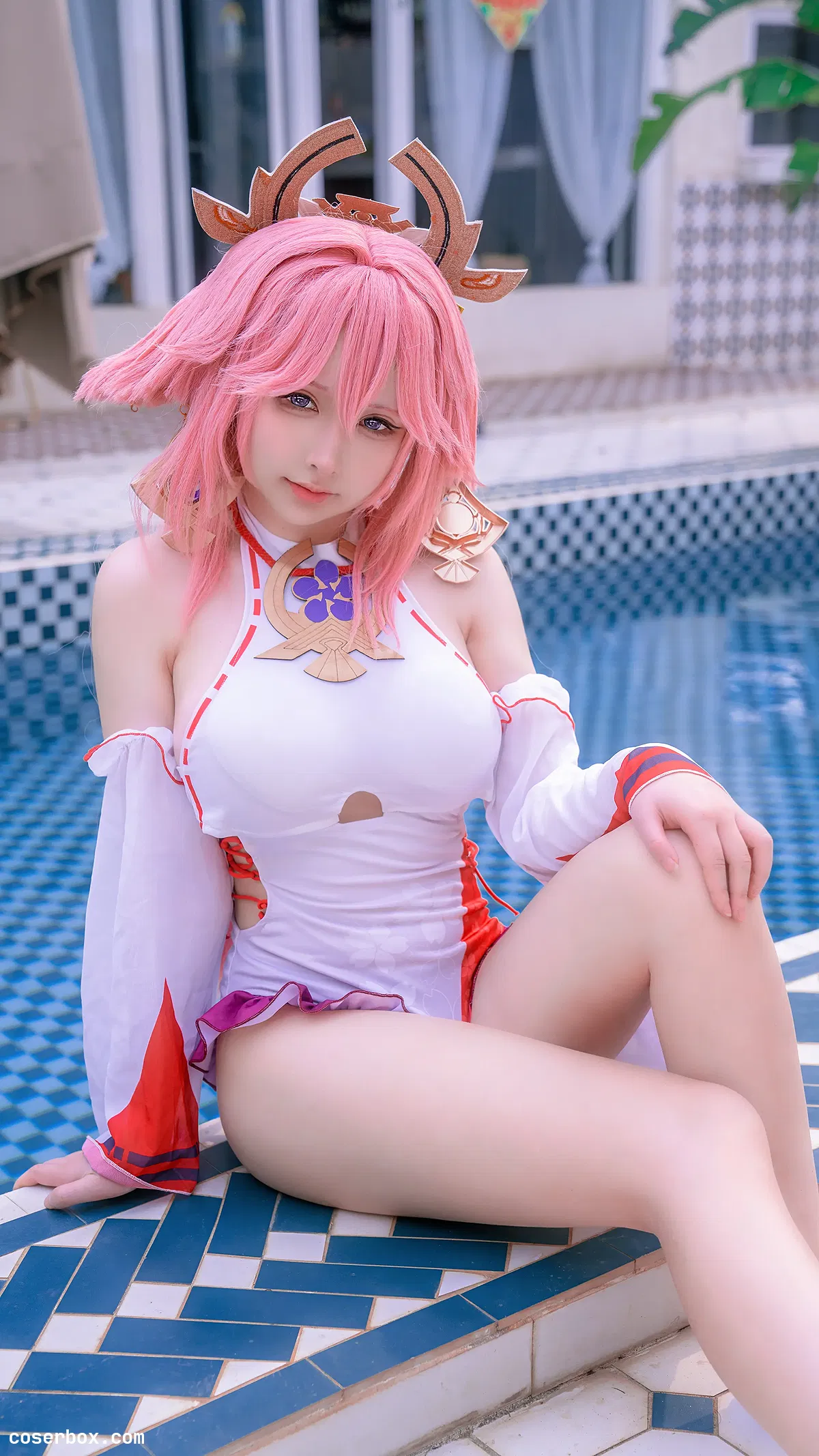 樱梨梨 2024.09.01 八重神子泳装 - 1