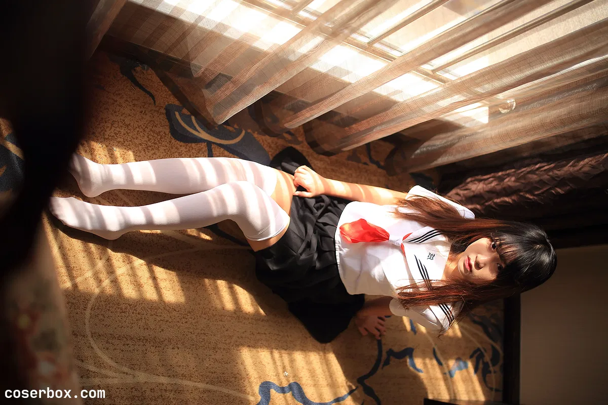 猫九酱Sakura 2024.10.25 JK水手服 未修图 - 1