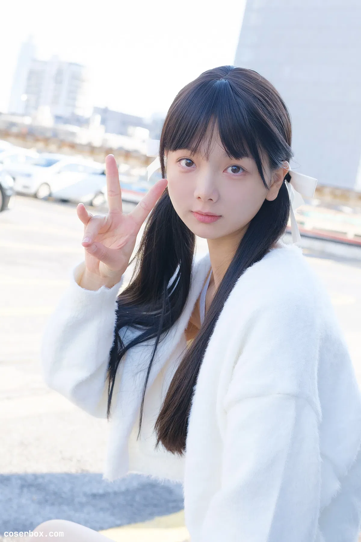 赤西夜夜2024.12.12 稚乖画册 晴空05 天台停车场肉丝 Lolita - 1