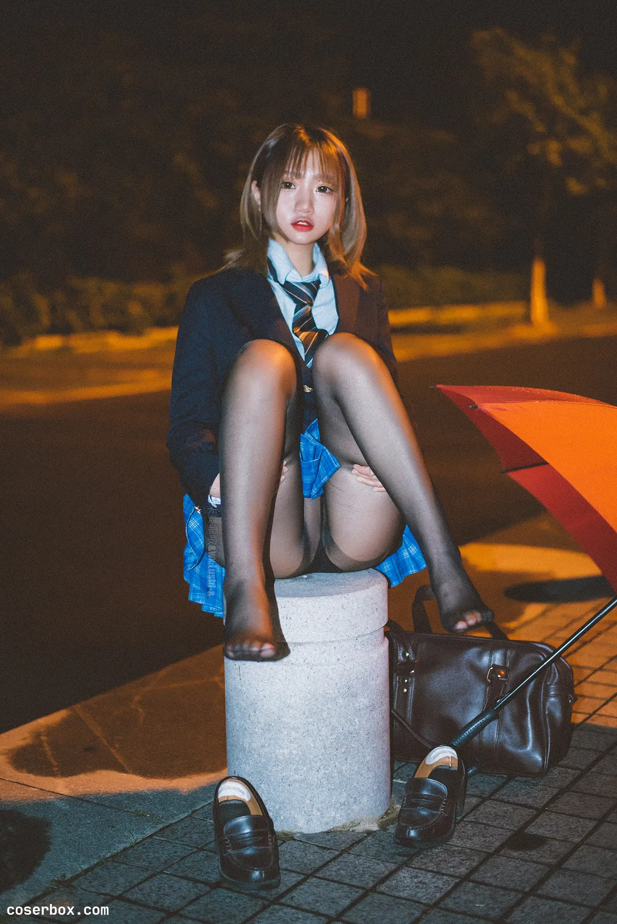 柒柒要乖哦 2024.12.15 深夜公园JK - 2