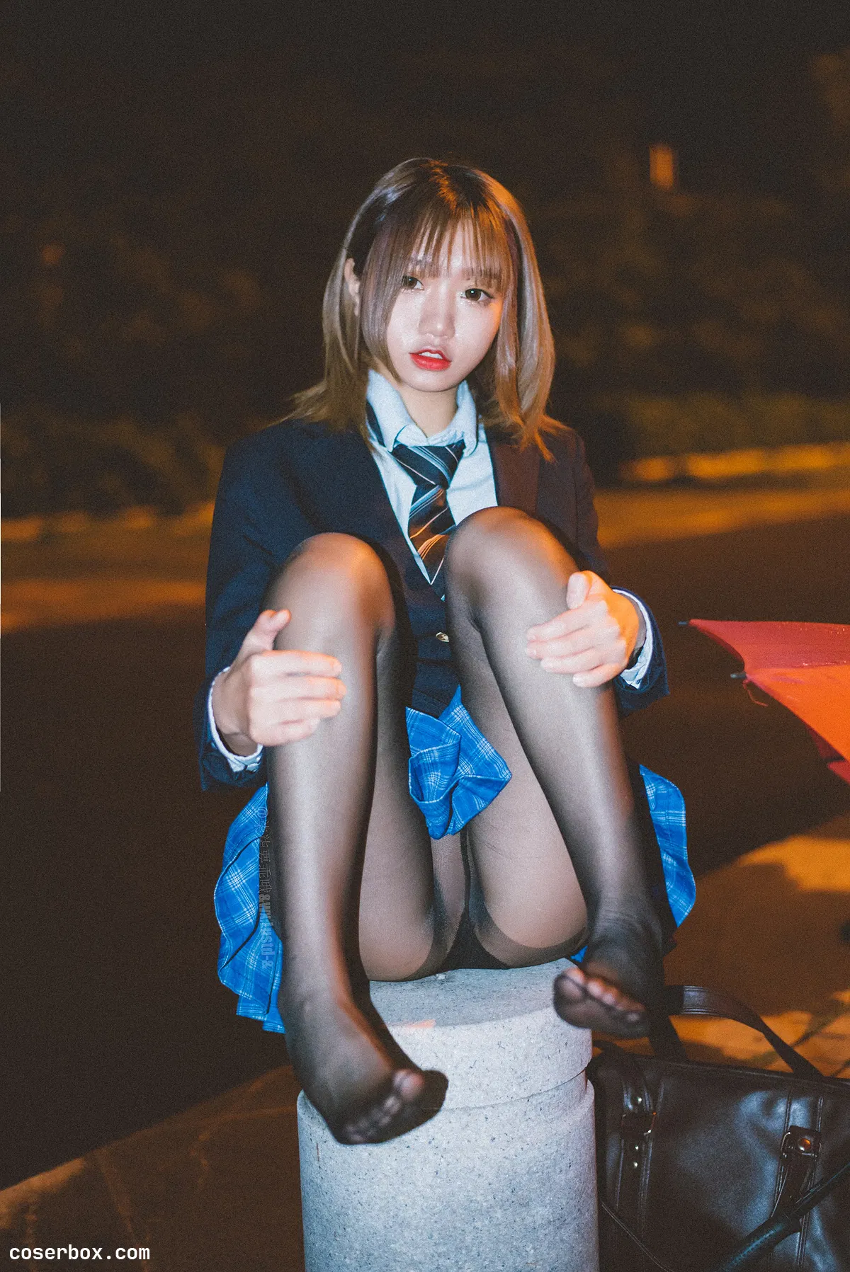 柒柒要乖哦 2024.12.15 深夜公园JK - 1