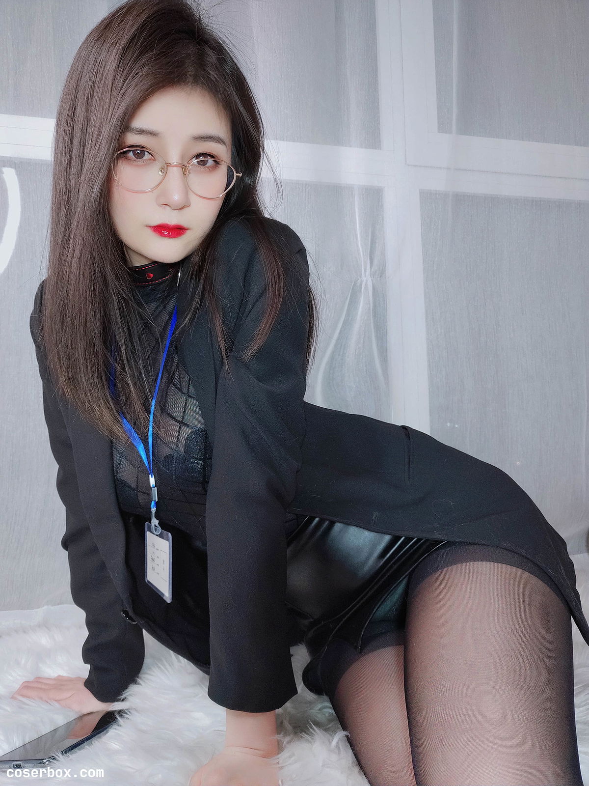 白银81 2024.12.22 自撮り Vol.57 黑丝情趣 - 2