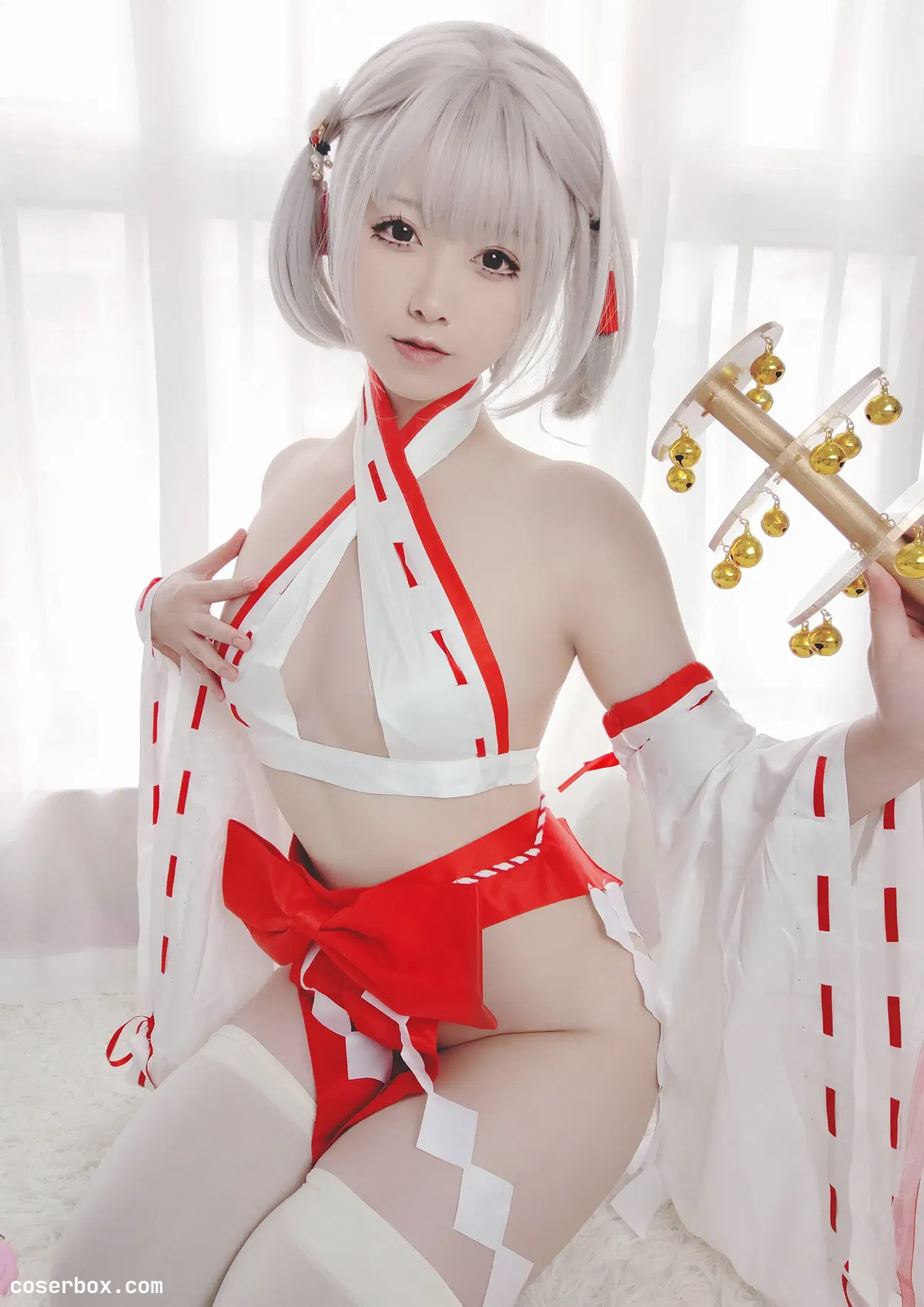 朝雾爱 2025.01.21 巫女服自拍 - 1