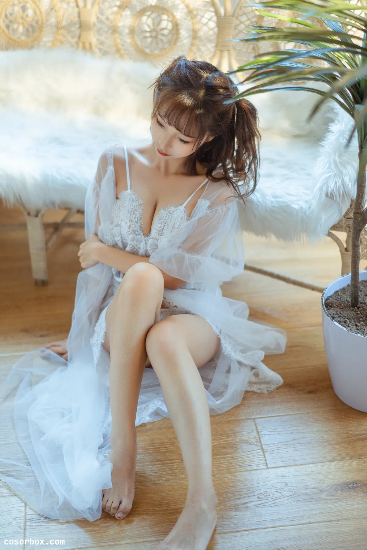 蠢沫沫 2025.01.19 蕾丝睡衣 - 2