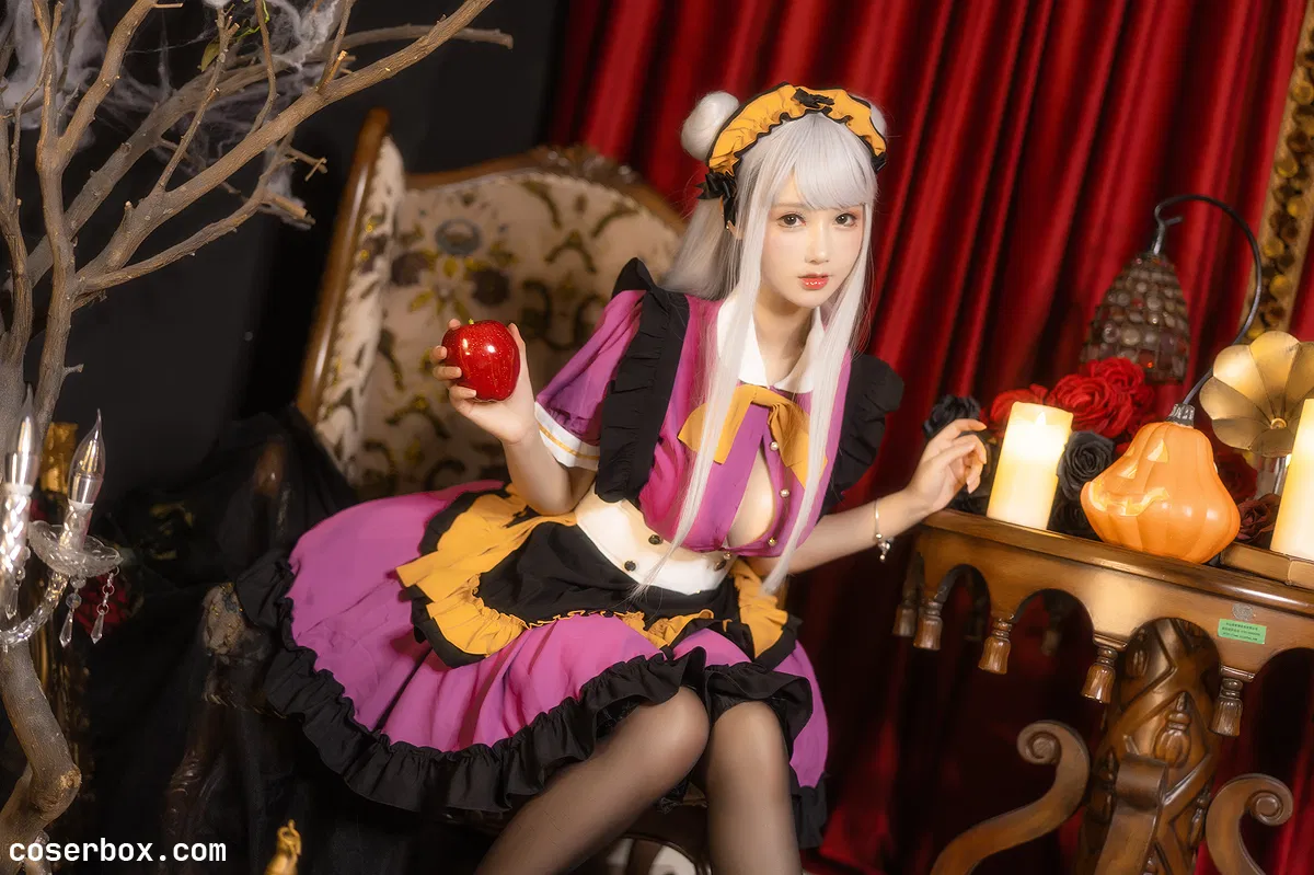 羽生三未 2025.02.03 万圣黑丝女仆 - 2