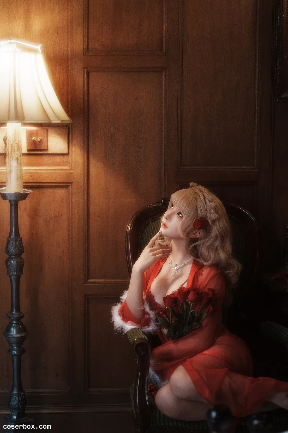 蠢沫沫 2025.02.11 线下班 黑红纱裙 - 1