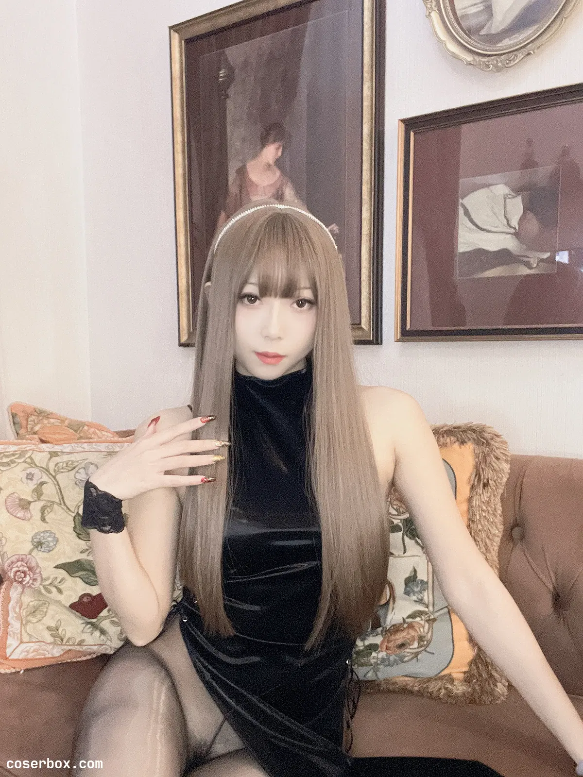 Money冷冷 2025.02.26 绑带旗袍裙 - 1