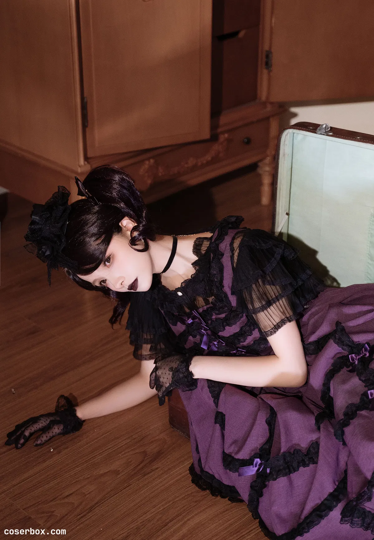 谢安然 2025.03.18 紫色洛丽塔裙子 - 2