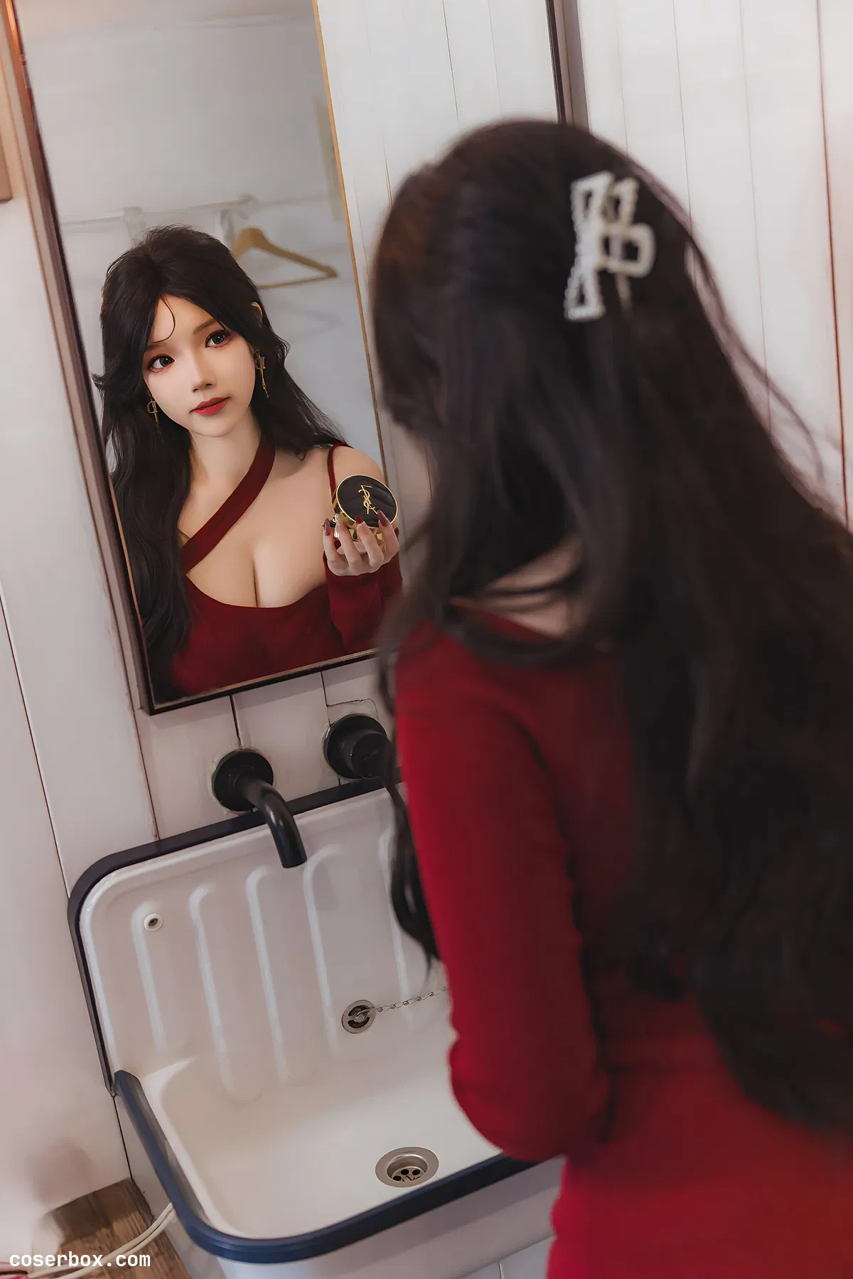 雪晴Astra 2025.04.03 红裙黑丝小娇妻 - 2