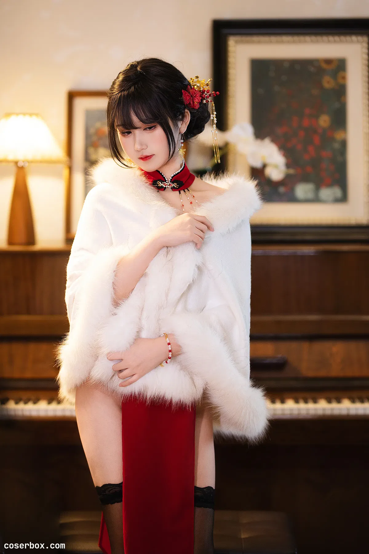 三度_69 2025.04.18 红丝绒旗袍 - 1