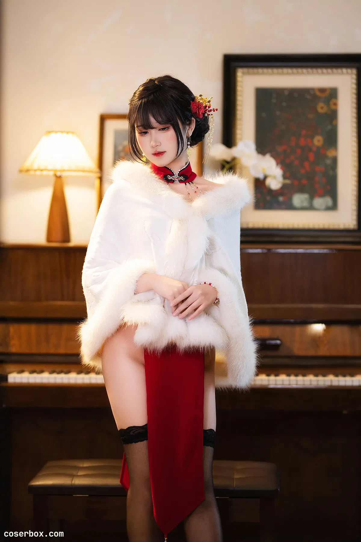 三度_69 2025.04.18 红丝绒旗袍 - 2