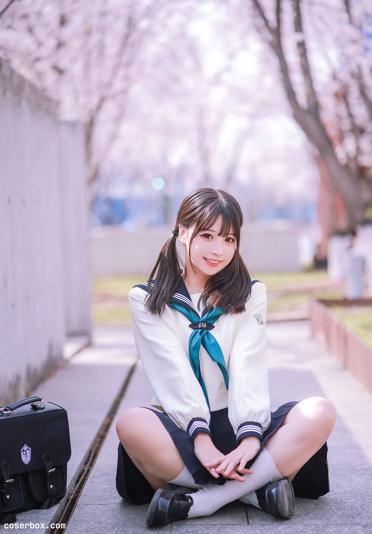 贤儿sherry 2025.04.28 樱花绽放 JK水手服 - 1