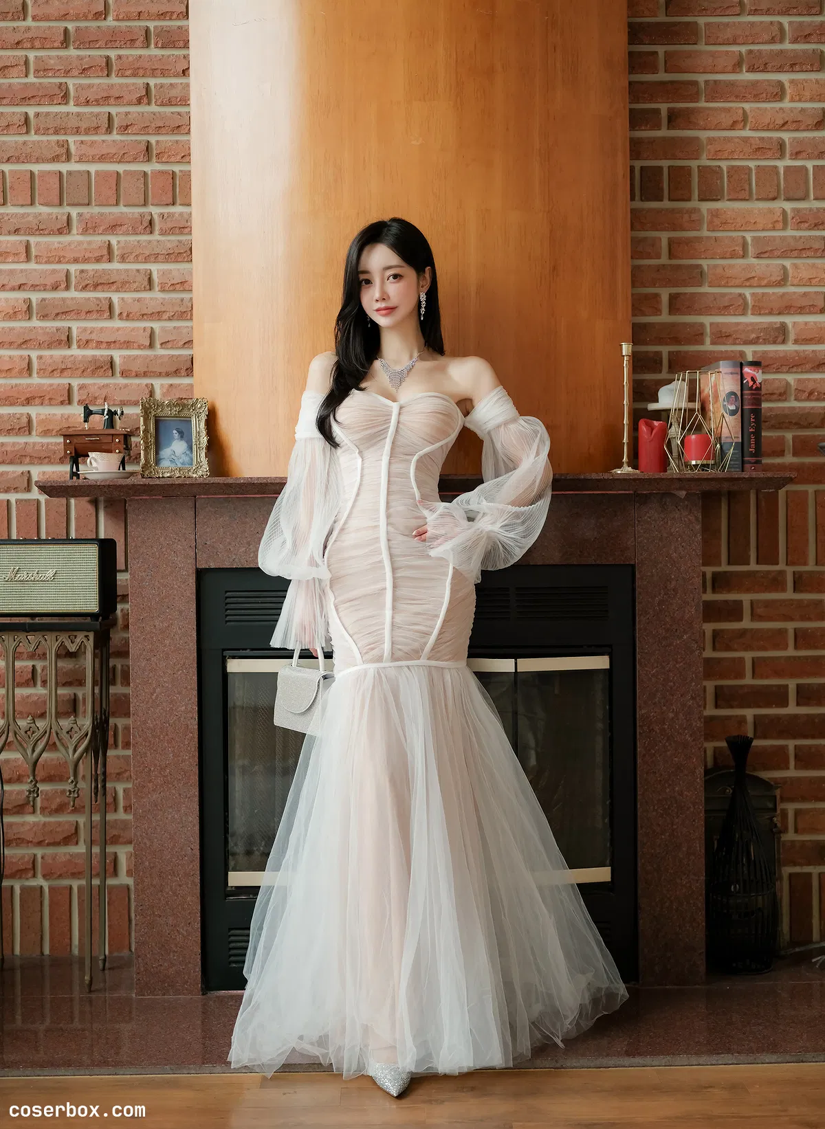 孙允珠 2025.06.26 2025春季定拍 波萨诺瓦缦纱花嫁美人鱼礼裙  - 2