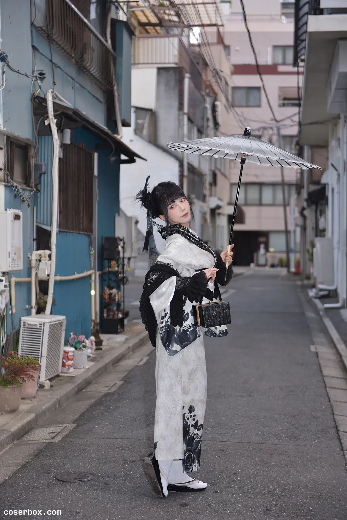 水淼aqua 2025.07.19 Black Lace Kimono - 1