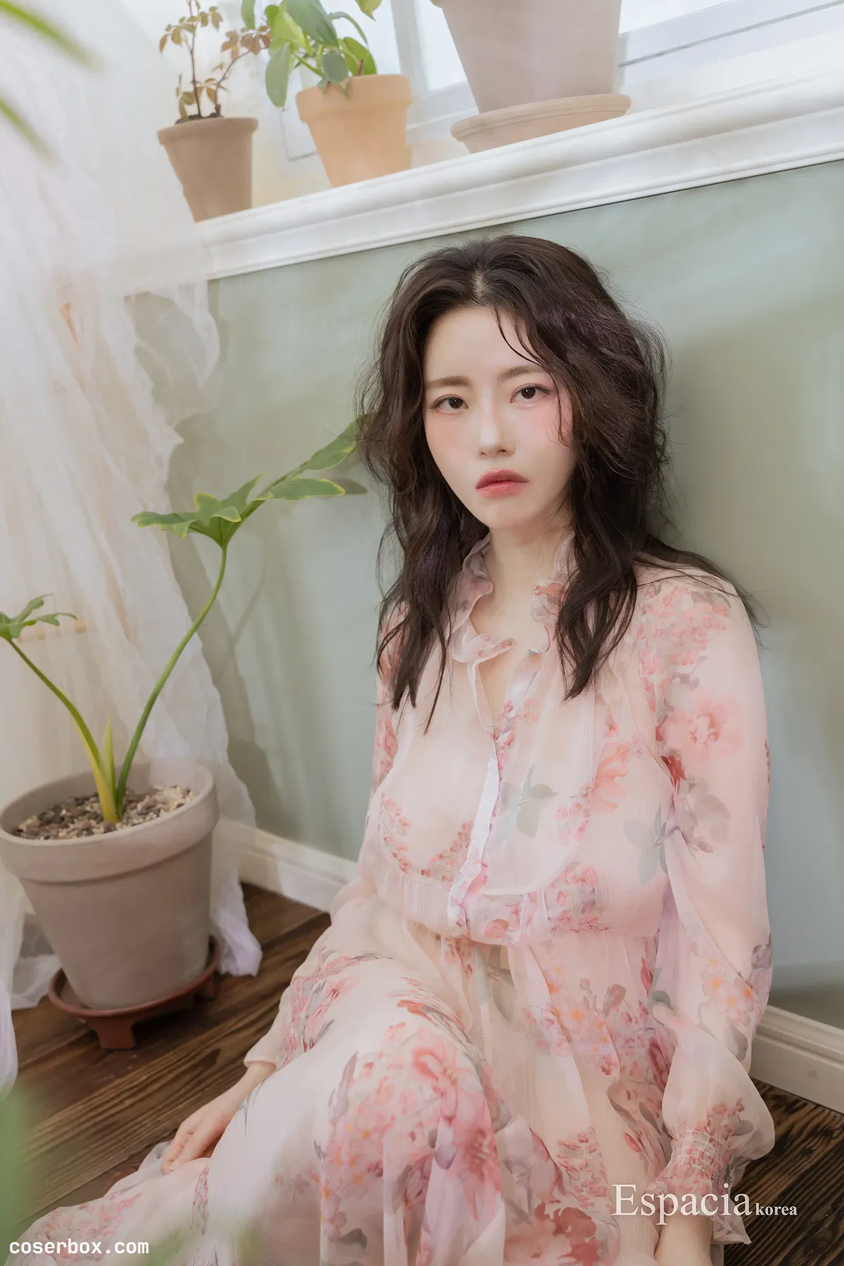 Espacia Korea 2025.09.01 EHC#149 YUA 粉色碎花裙 - 1