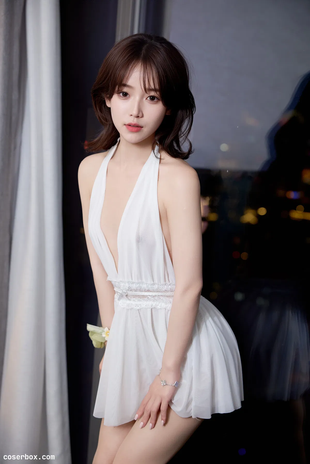 汁汁 2025.09.07 内购私拍 白裙 - 2