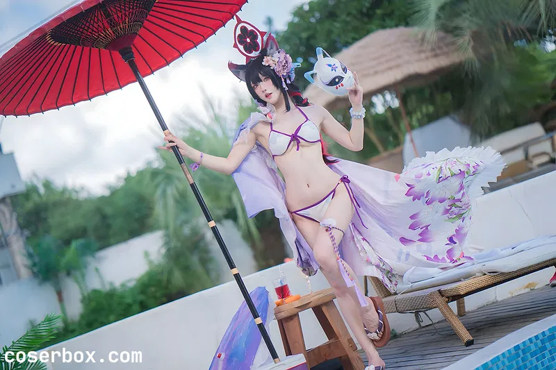 阿包也是兔娘 2025.09.09 蔚蓝档案 狐坂若藻 水着