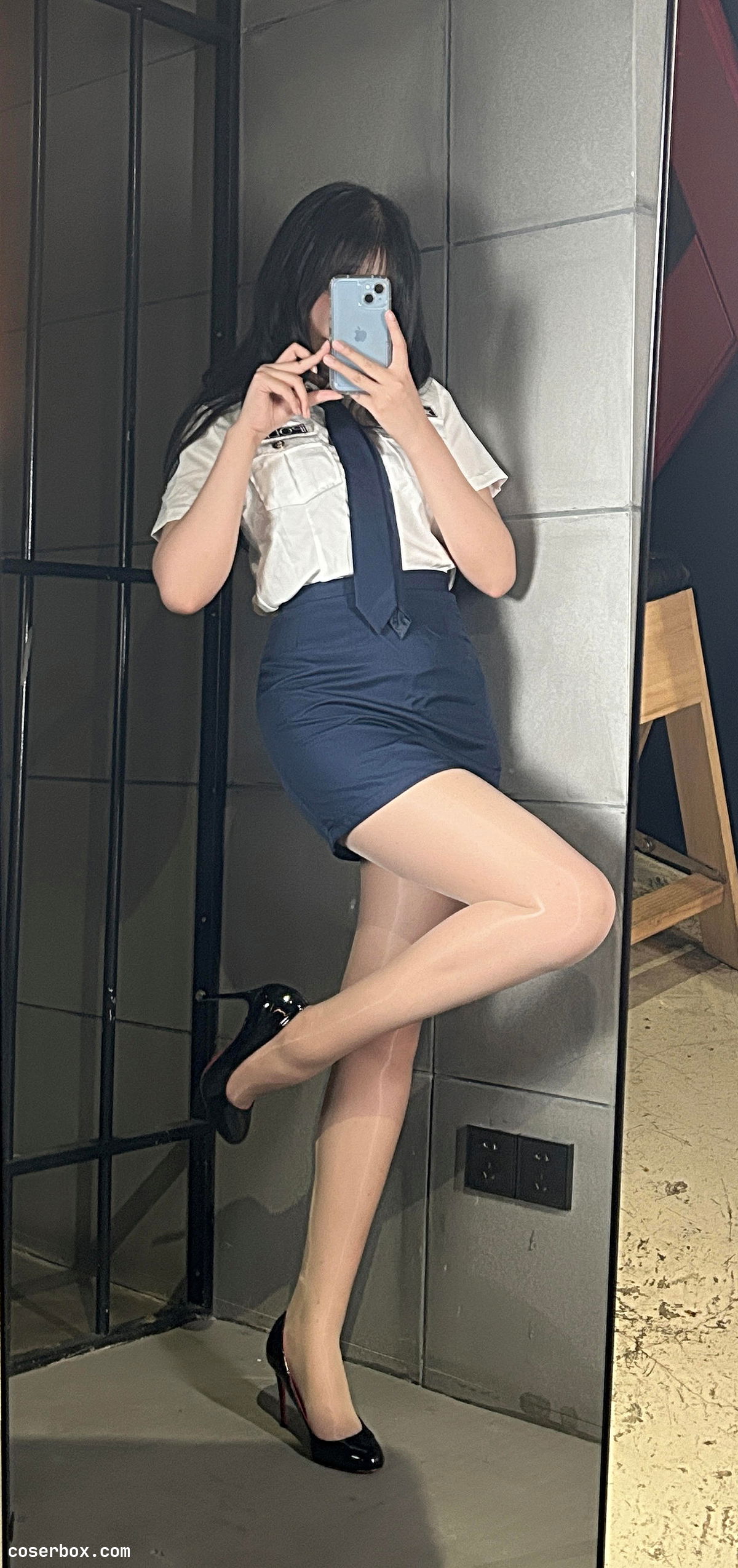 轩萧学姐 2025.11.16 女警官 黑丝+肉丝 - 2