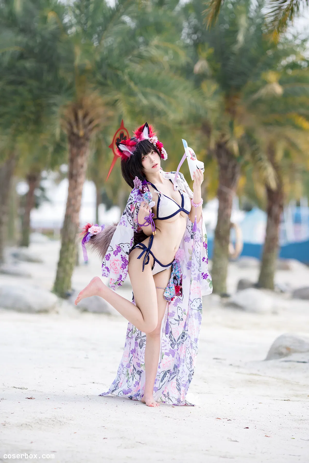 九柒喵 2025.11.23 蔚蓝档案 狐坂若藻 泳装 - 1