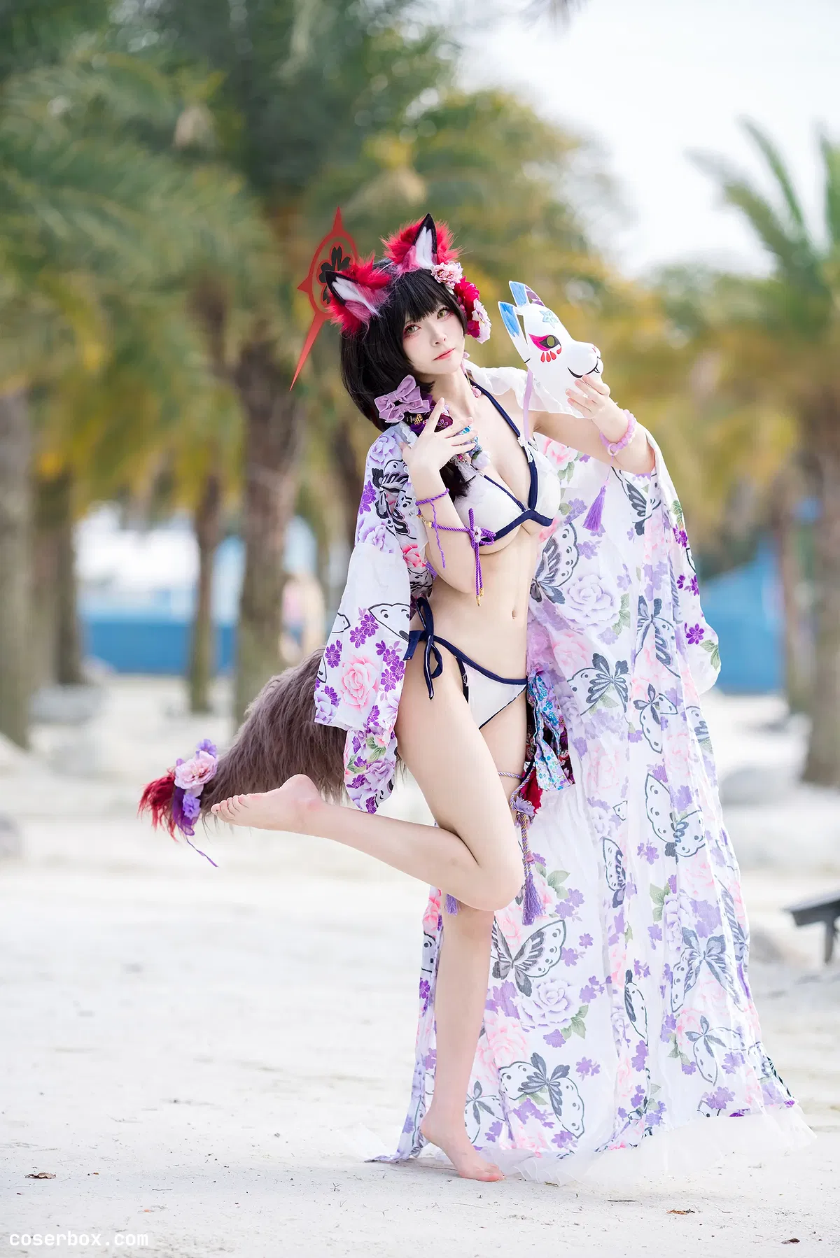 九柒喵 2025.11.23 蔚蓝档案 狐坂若藻 泳装 - 2