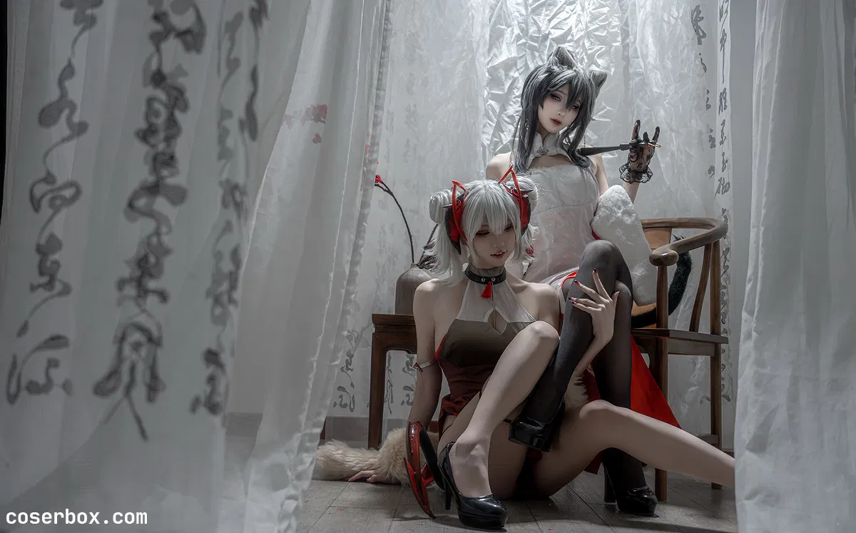 纸悦Etsu_ko 2025.11.20 明日方舟黑&w新春旗袍双人 - 1