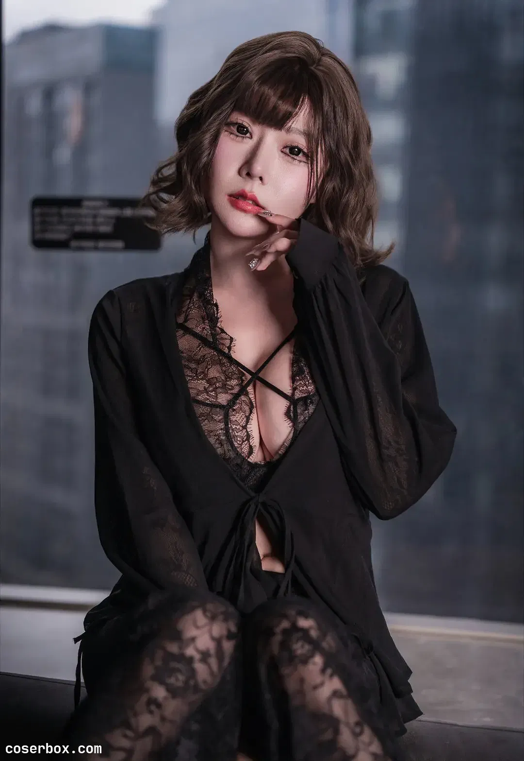 香草喵露露 2025.12.03 摄影会返图 黑丝甜美御姐 - 1