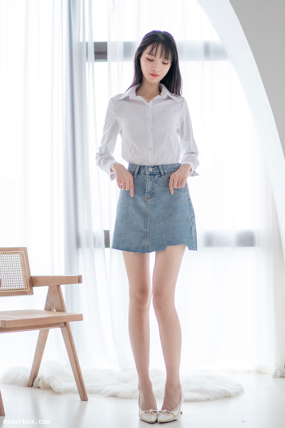 西瓜少女 NO.023 衬衫牛仔裙 - 1